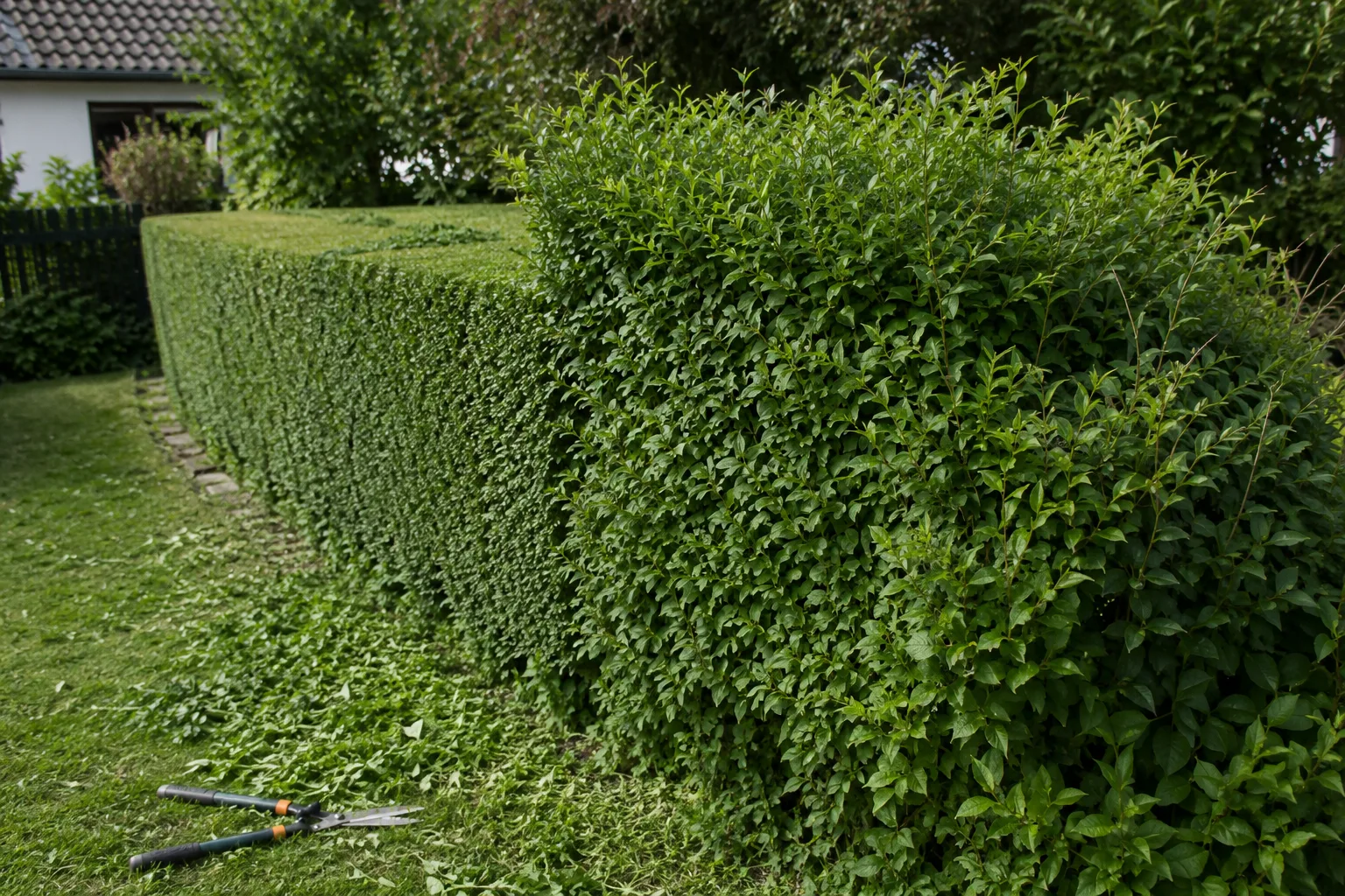 Hecke im Garten beim Formschnitt – gesetzliche Regeln und erlaubte Schnittzeiten