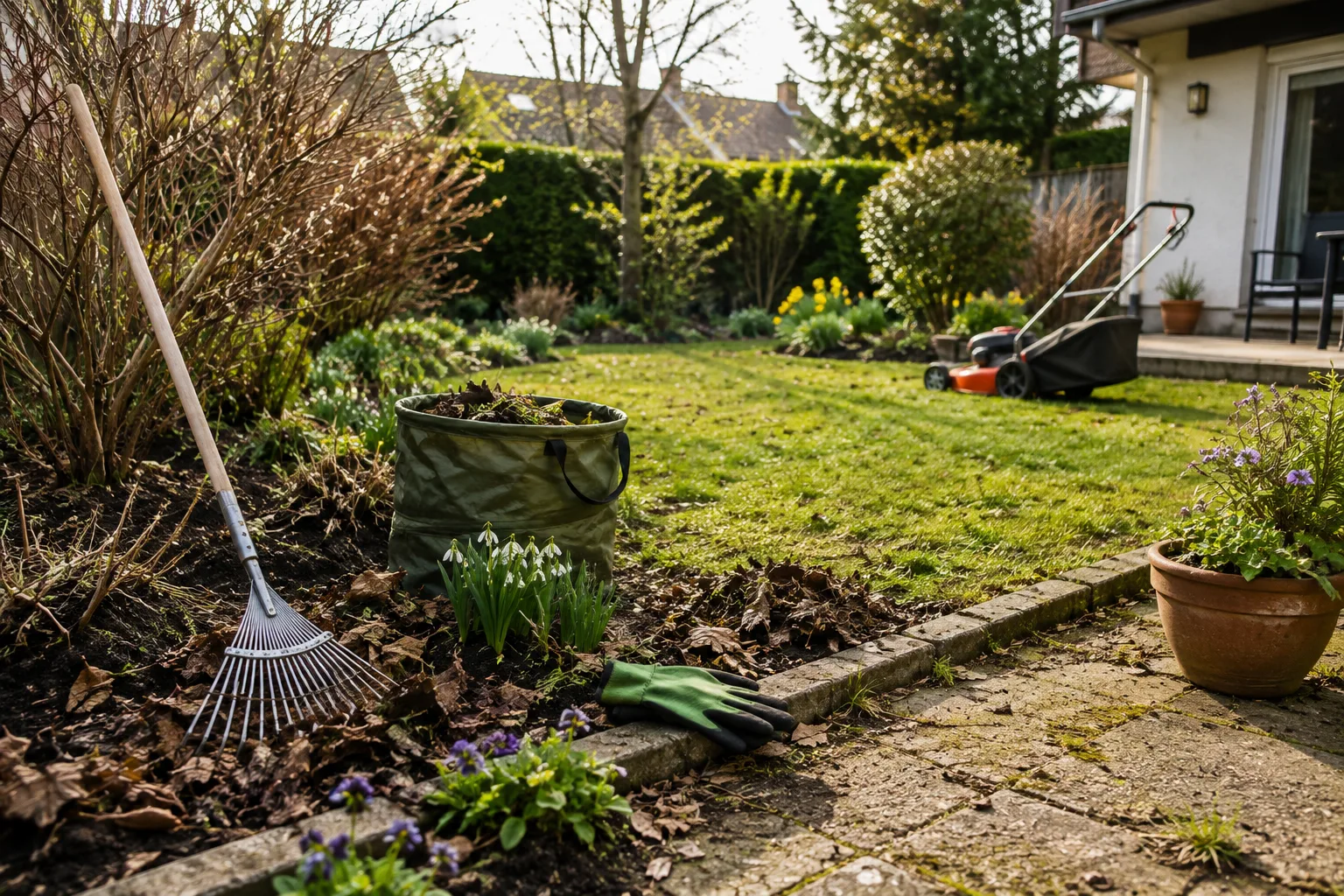 Gartenpflege im Frühjahr – Rasen, Beete und Außenflächen nach dem Winter pflegen